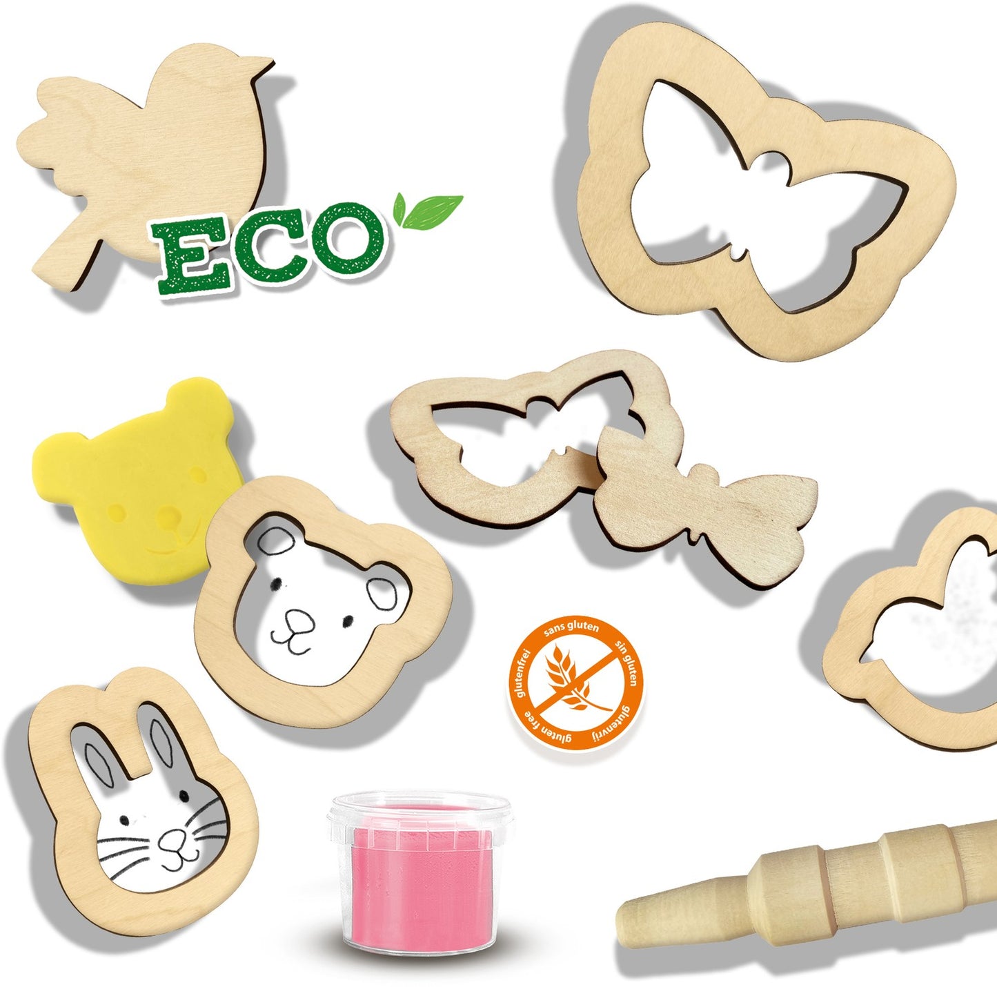 Ses Eco Dough With Wooden Tools