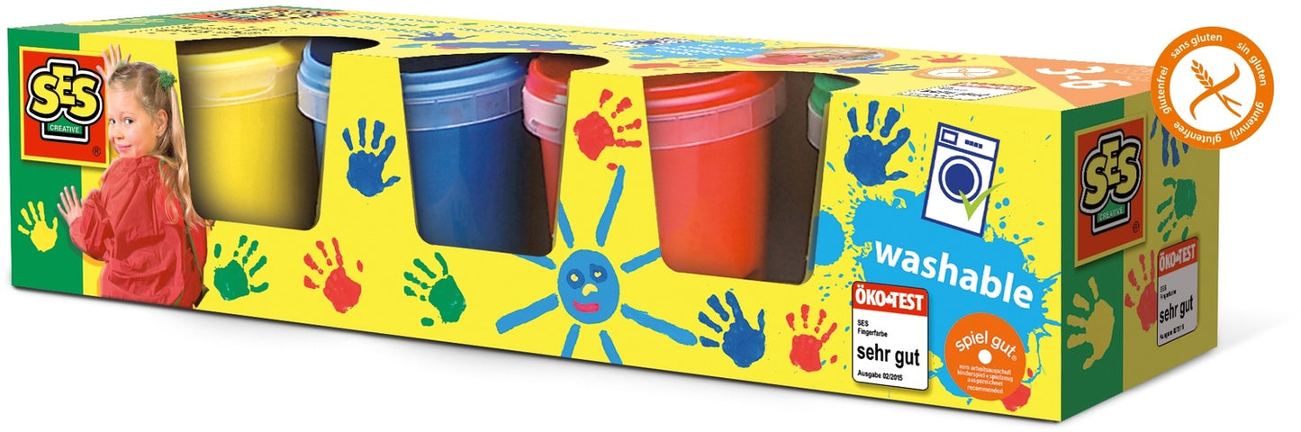 Ses Finger Paint, 4 Colours