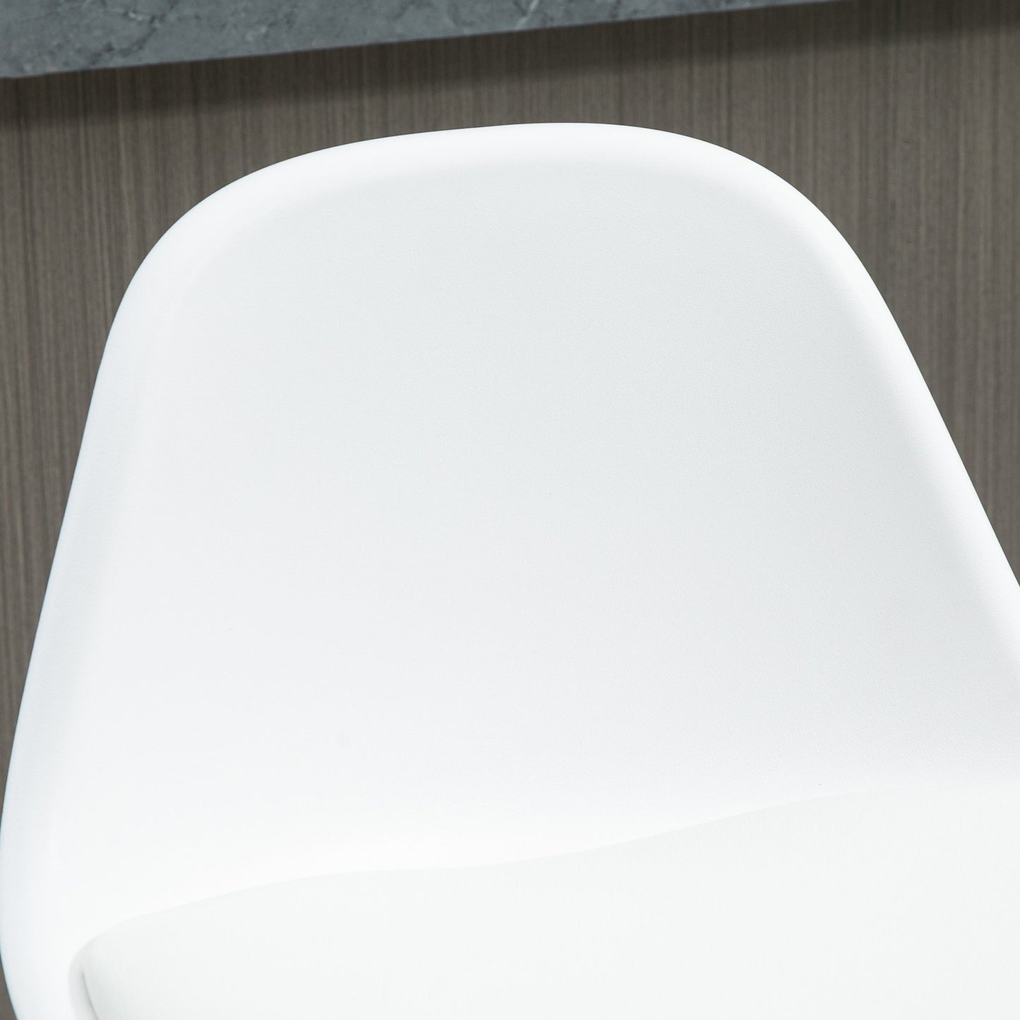 Adjustable Swivel Bar Stools, Set of 2 - White Faux Leather