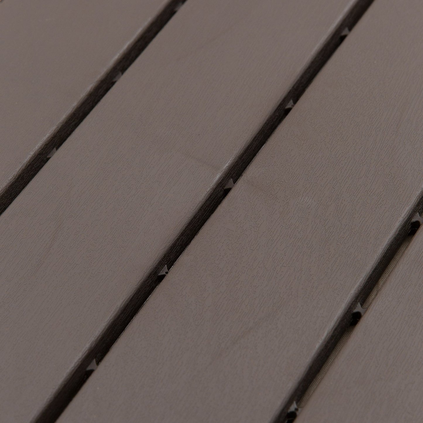 Garden terrace Click Floor tiles, Set of 9, 30x30 cm Brown