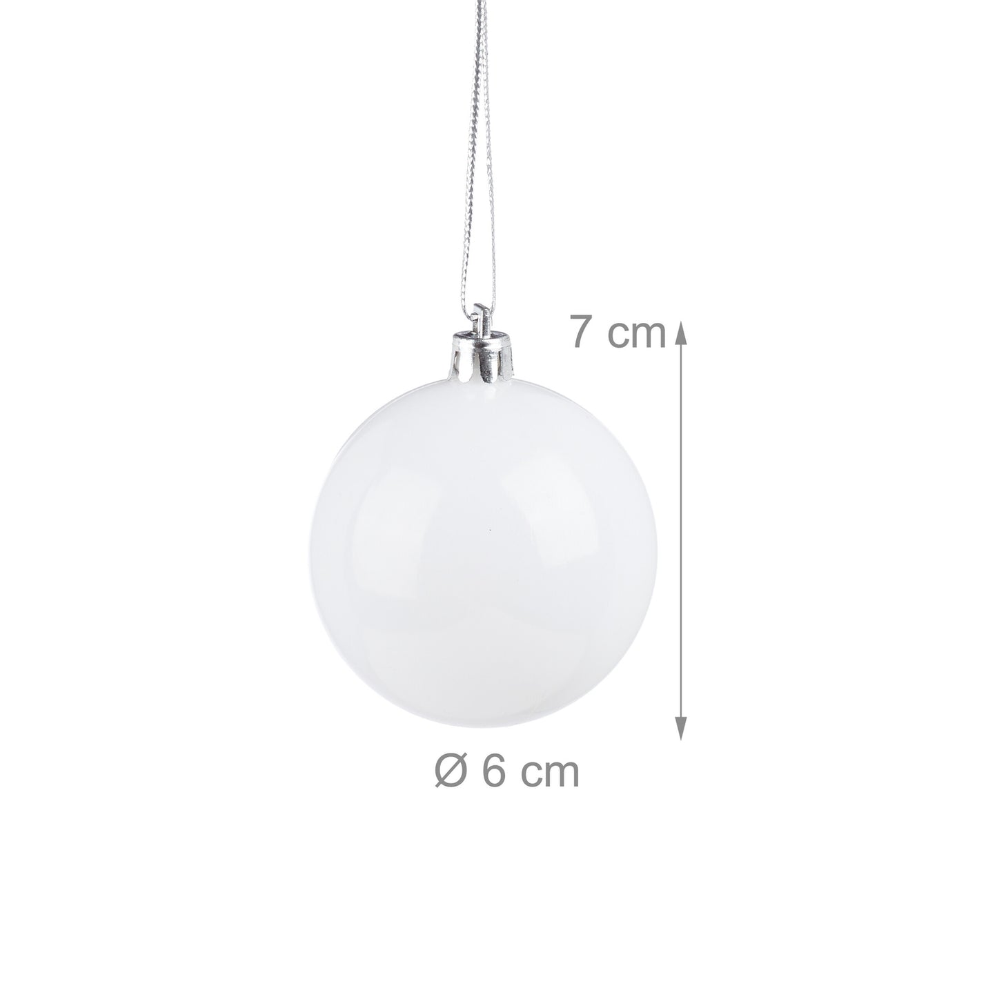Set of 100 Glossy Christmas Tree Baubles