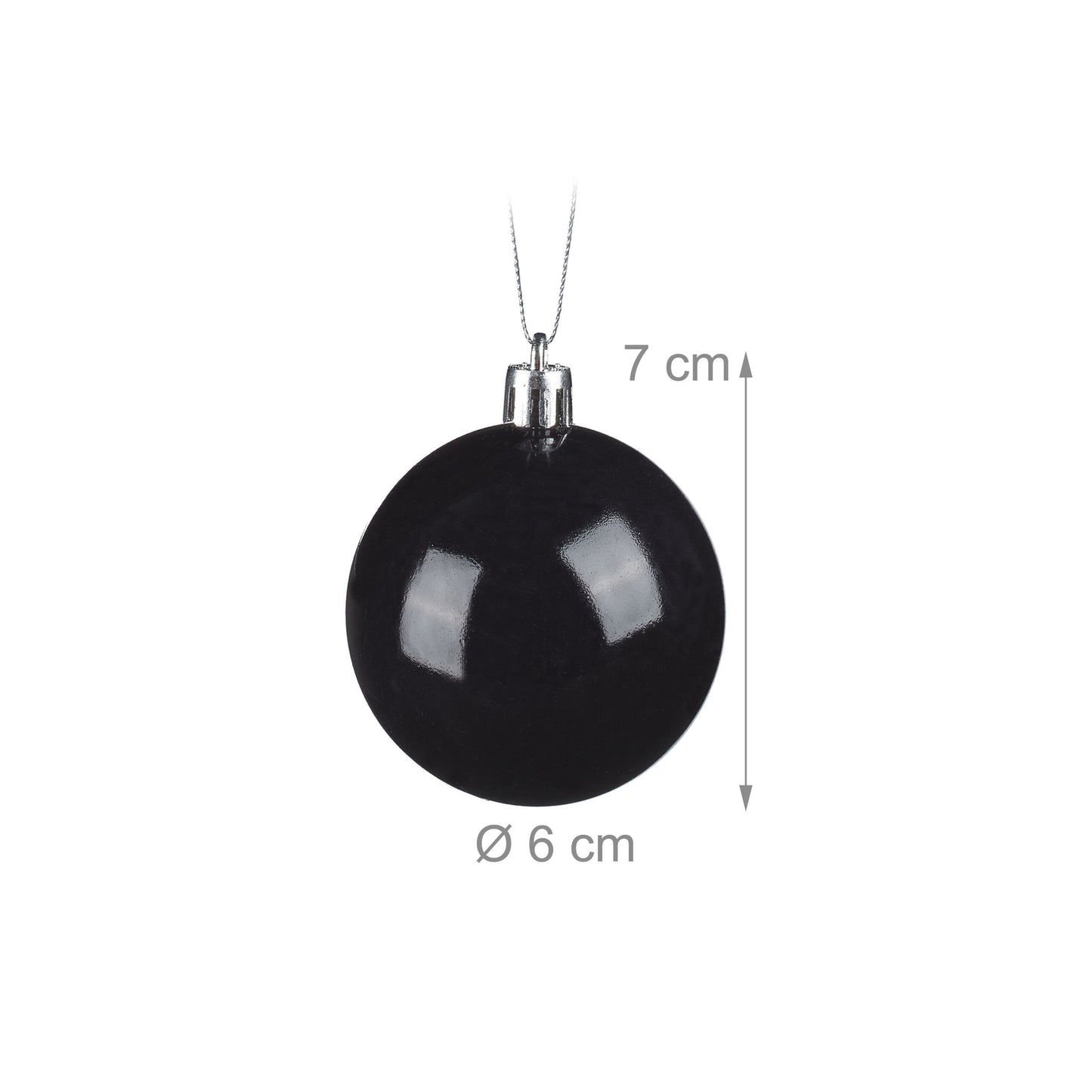 Set of 100 Glossy Christmas Tree Baubles