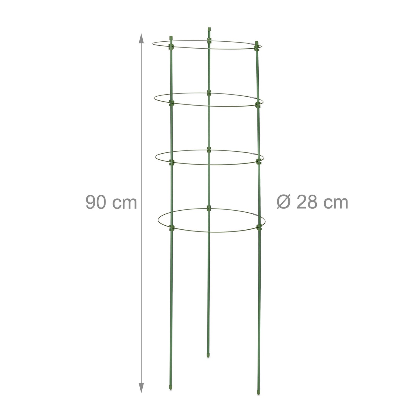Set of 10 Plant Supports 90 cm
