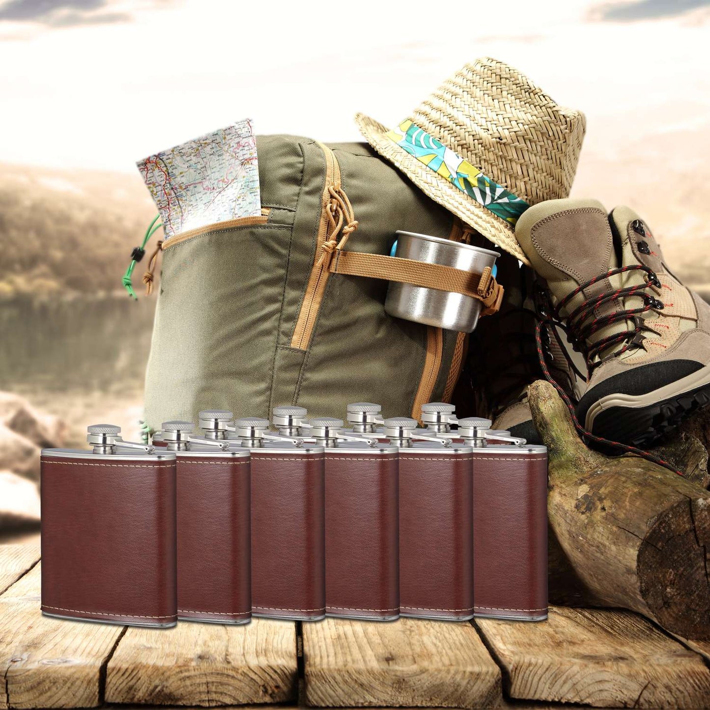 Set of 10 bottles
