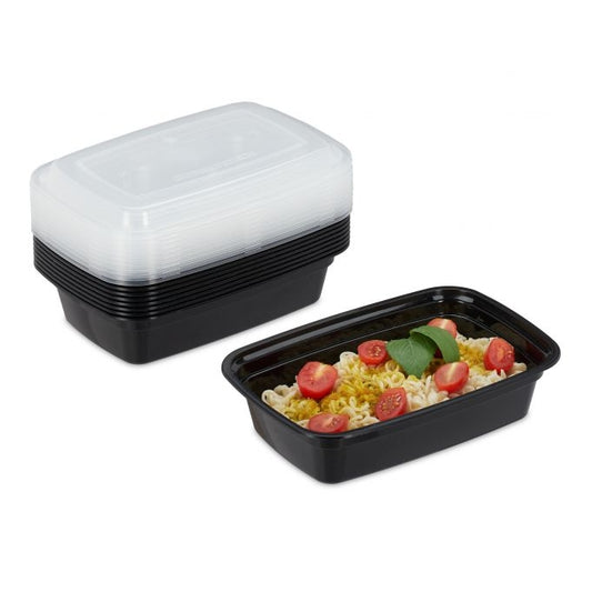 Set of 10 meal prep boxes, 1 compartment