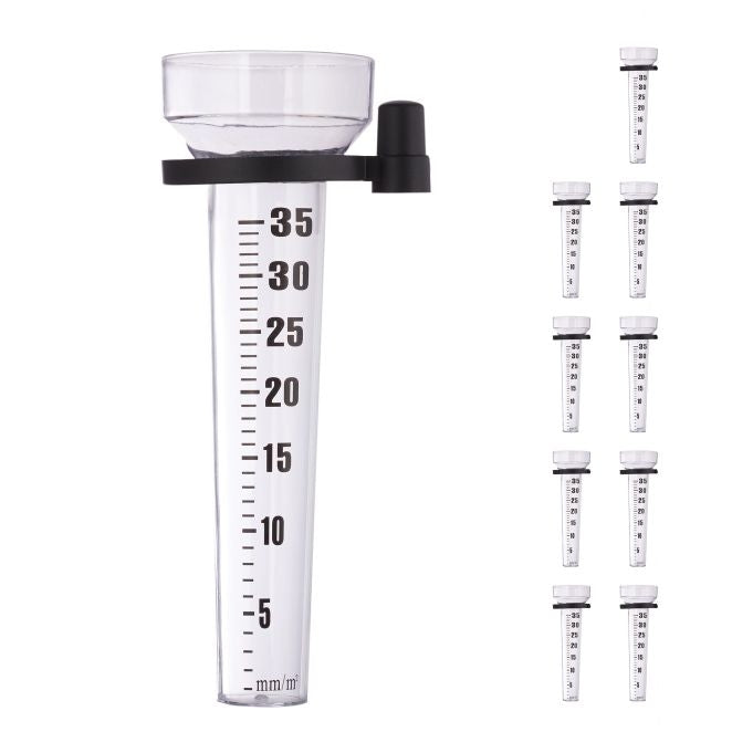 Set of 10 rain gauges