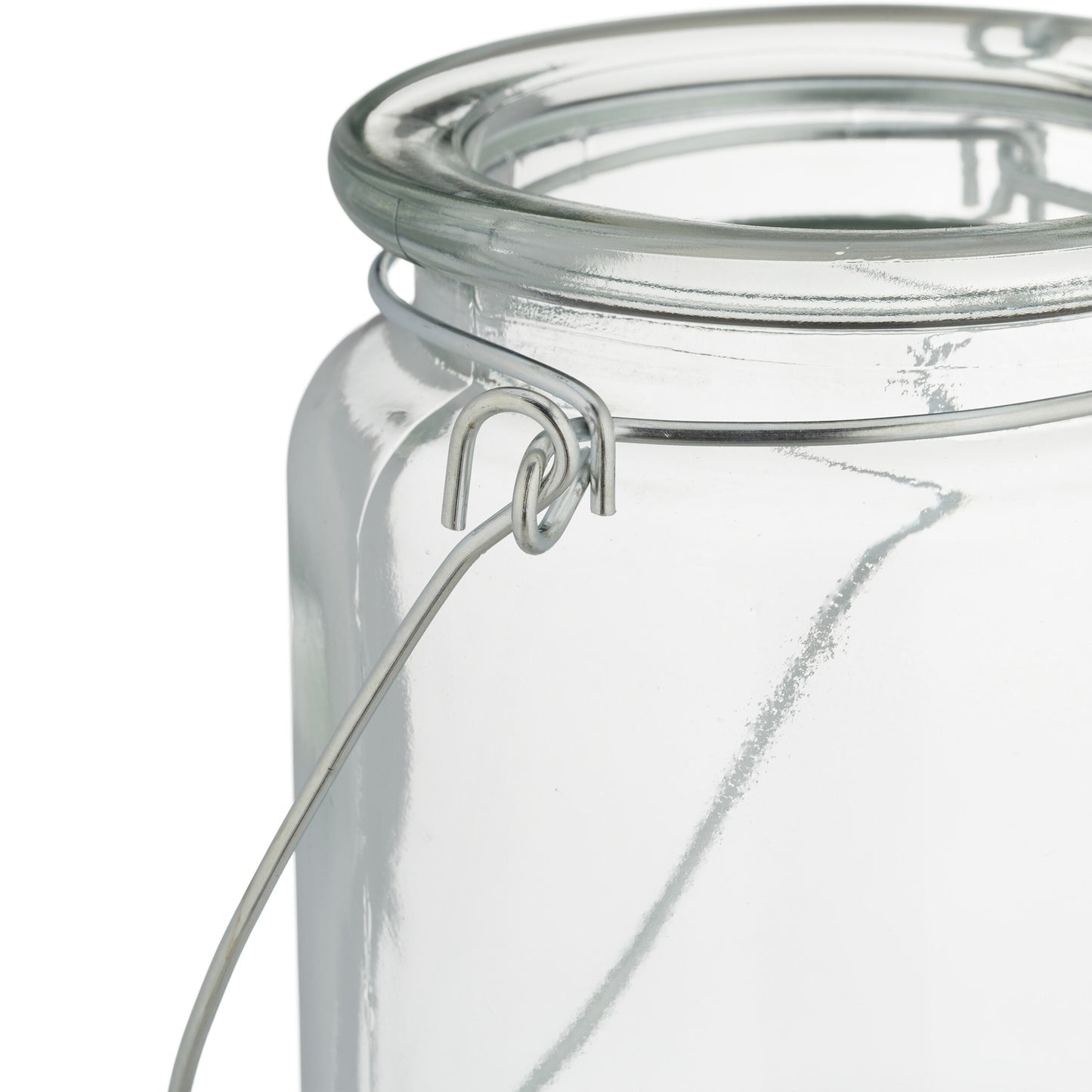Set of 12 Glass Candle Lanterns with Handles