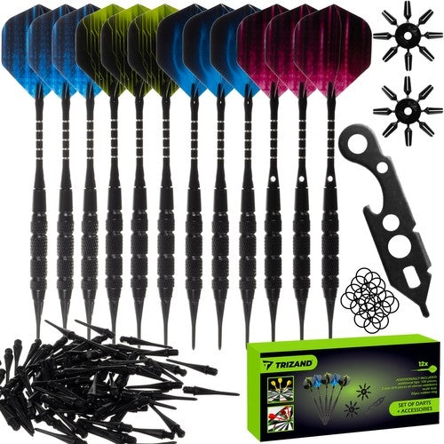 Set of 12 darts / darts + accessories Trizand 21629