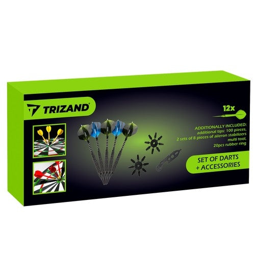 Set of 12 darts / darts + accessories Trizand 21629
