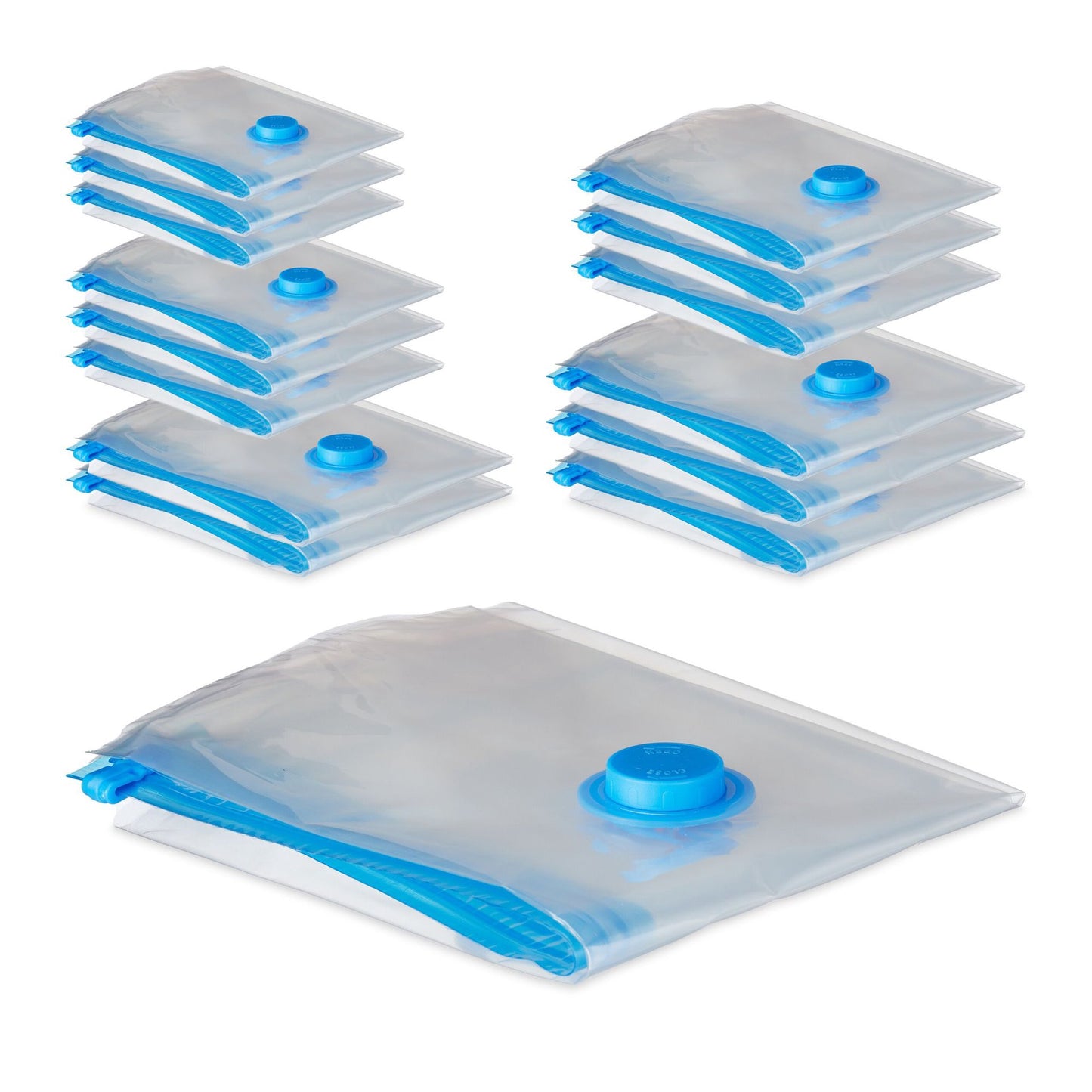 Set of 15 vacuum bags for clothes