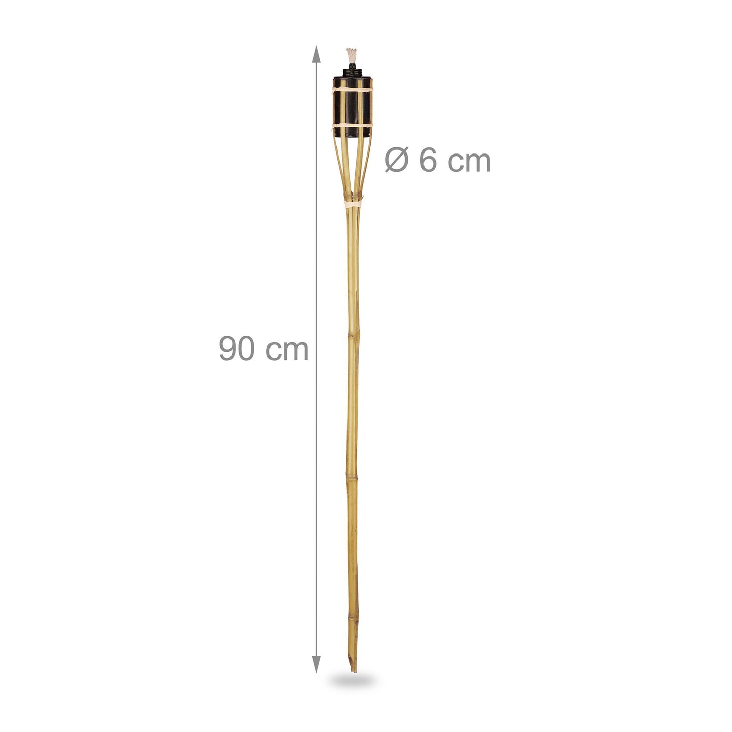 Set of 16 Garden Torches 90cm