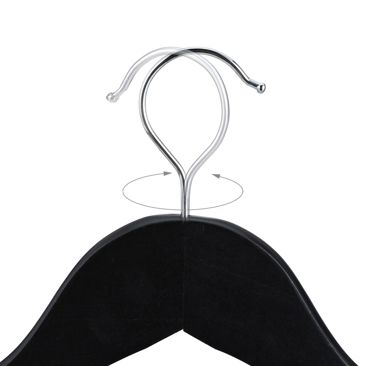 Set of 20 wooden clothes hangers for children