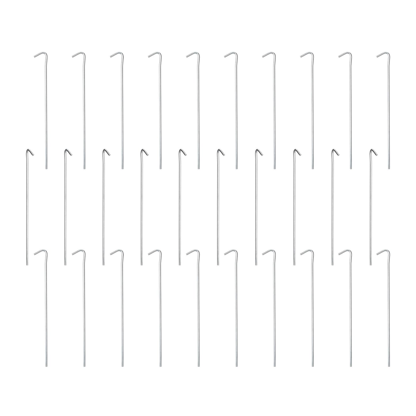 Set of 25 tent pegs
