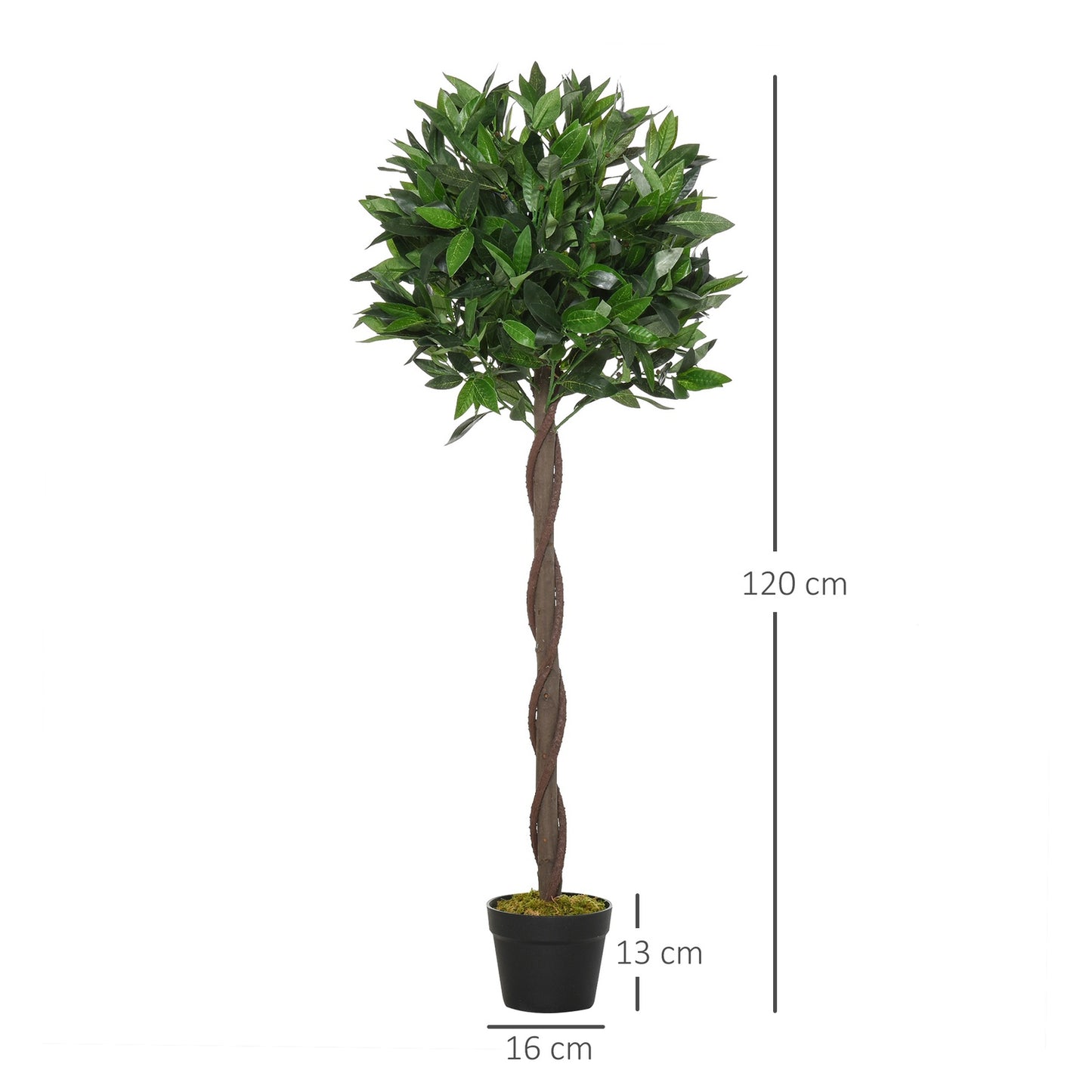Artificial bays, 120 cm, indoor/outdoor decorative plantings