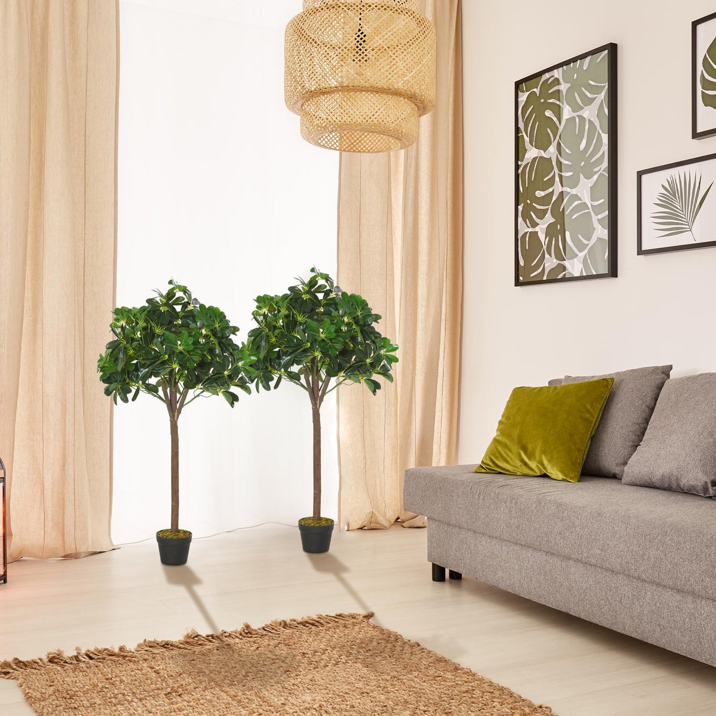 Artificial bays, 120 cm, indoor/outdoor decorative plantings