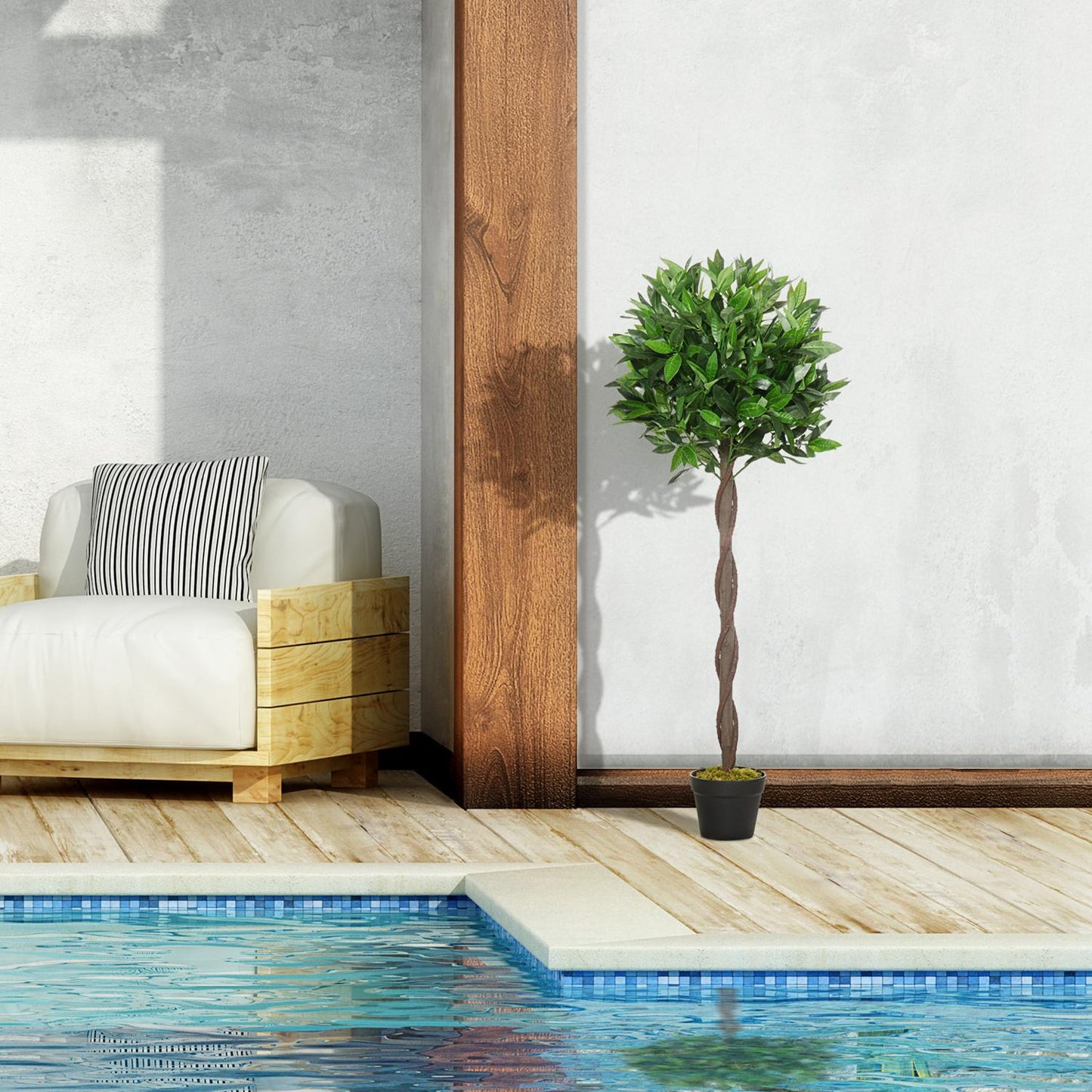 Artificial bays, 120 cm, indoor/outdoor decorative plantings