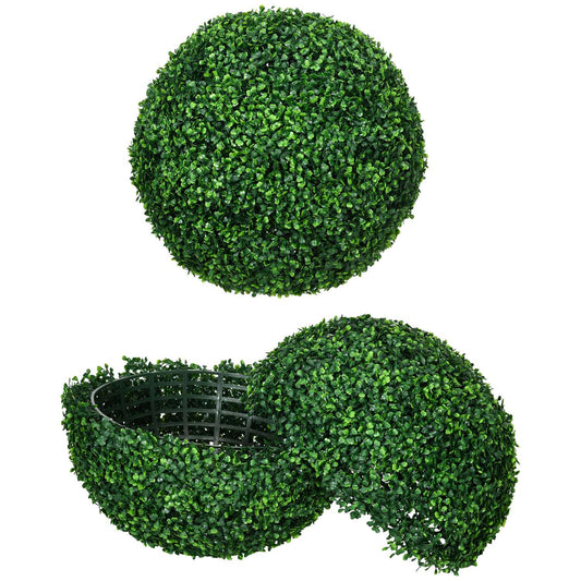 Set of 2 artificial boxwood balls, 50 cm decorative plants