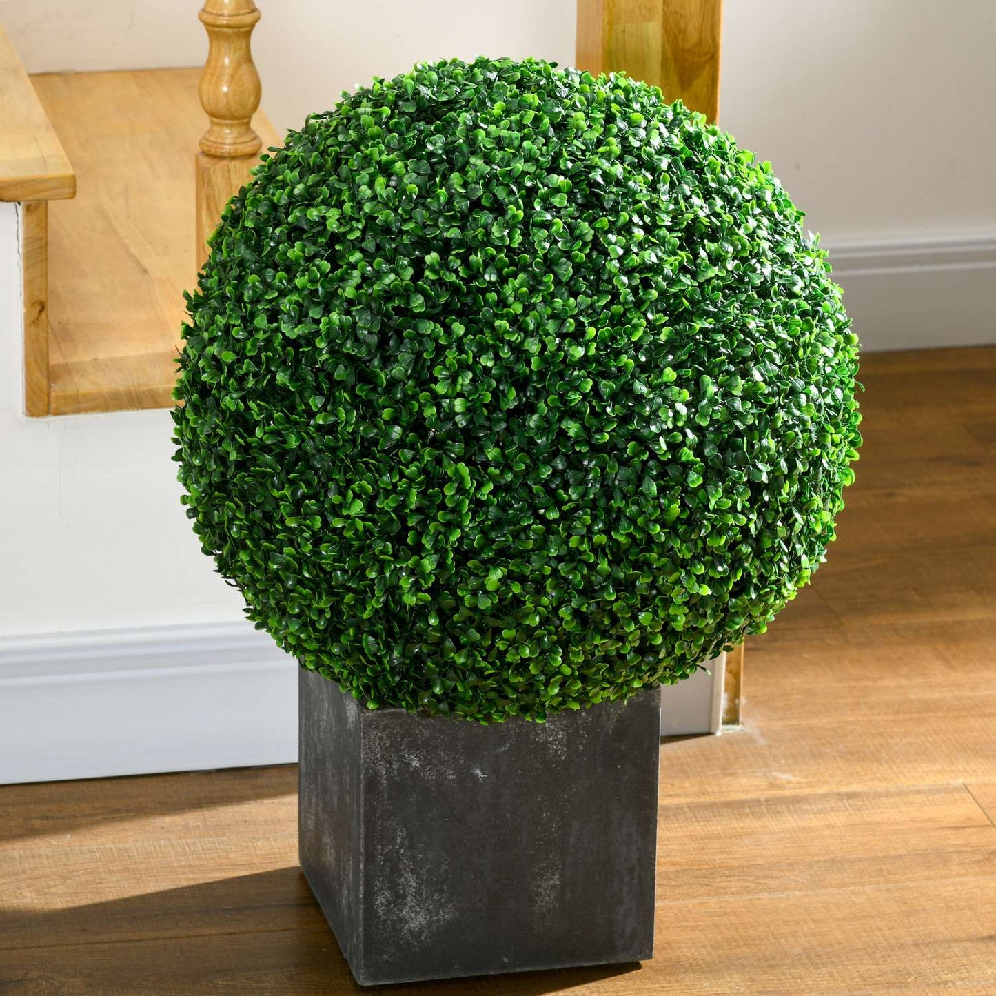 Set of 2 artificial boxwood balls, 50 cm decorative plants
