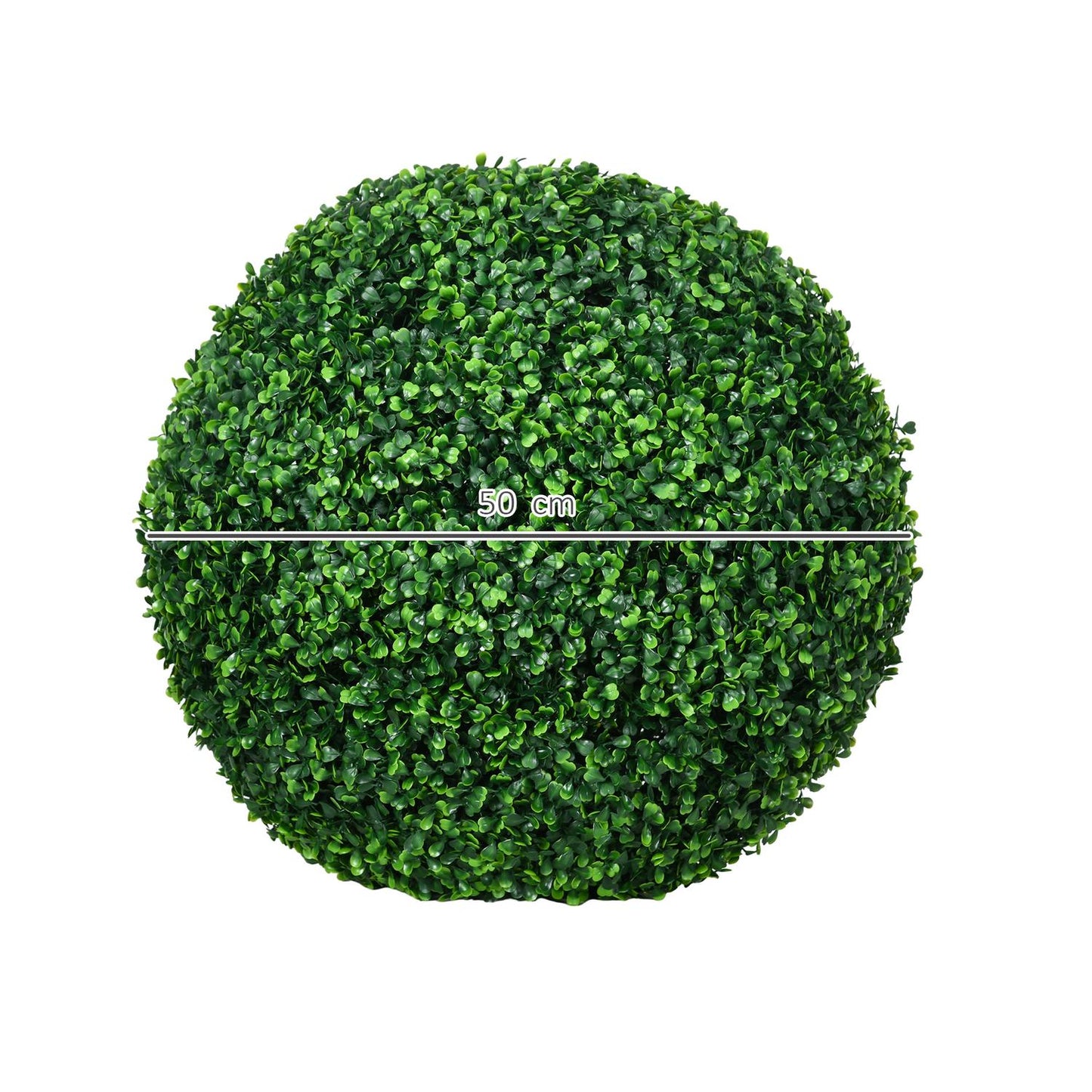 Set of 2 artificial boxwood balls, 50 cm decorative plants