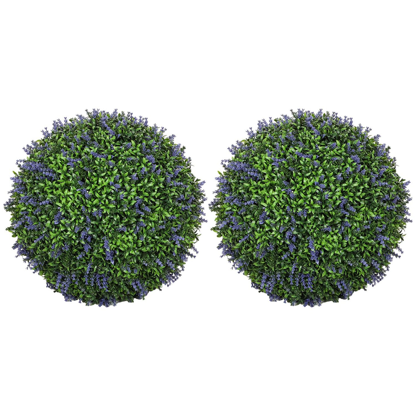 Artificial lavender: 42cm ball shaped plant for home and office