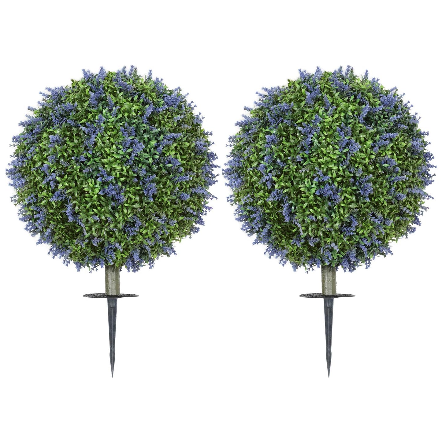 Artificial lavender plants 60 cm with UV protection set