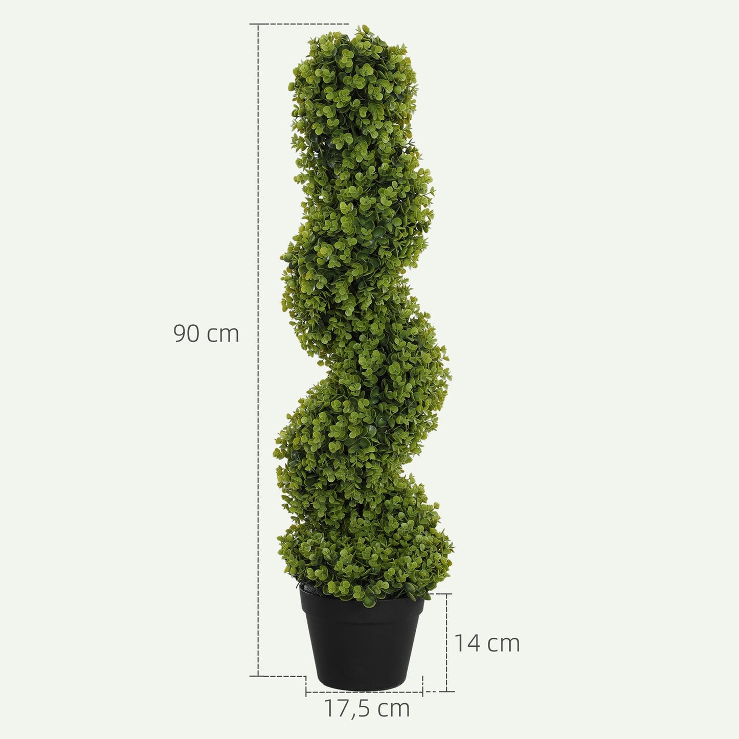 Artificial eucalyptus 90cm, decorative indoor plant in pot