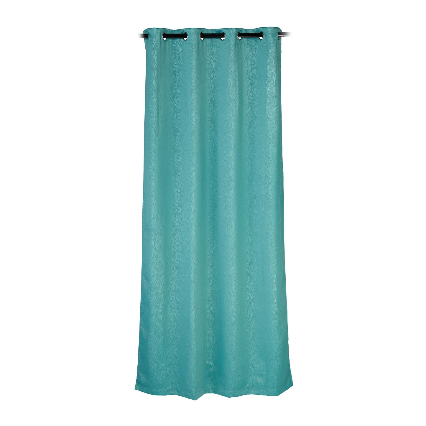 Set of 2 Green Curtains with Pattern