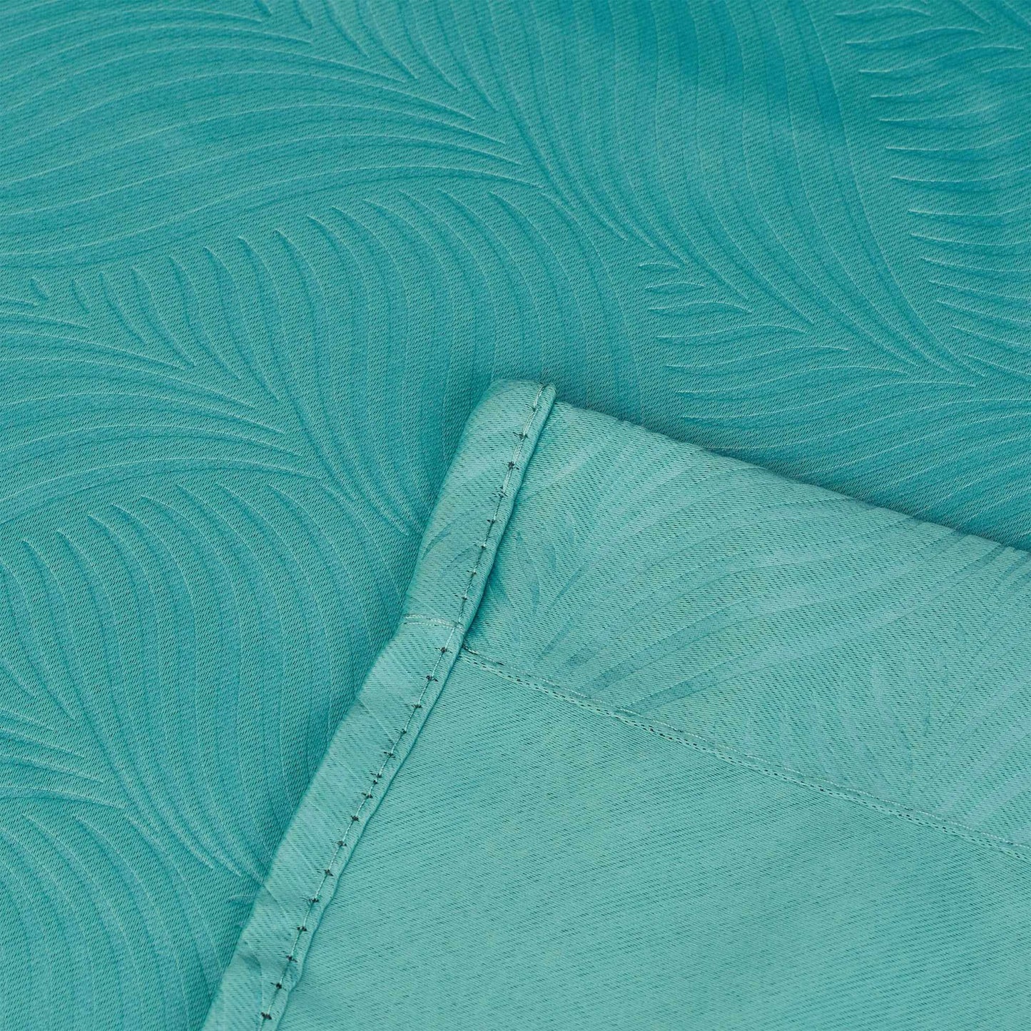 Set of 2 Green Curtains with Pattern