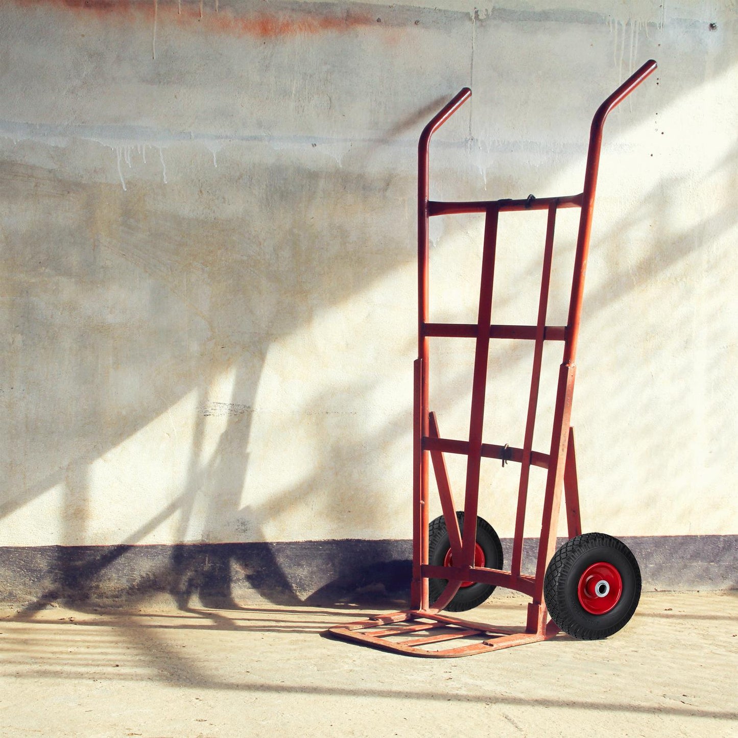 Set of 2 Hand Truck Tyres Steel Rim