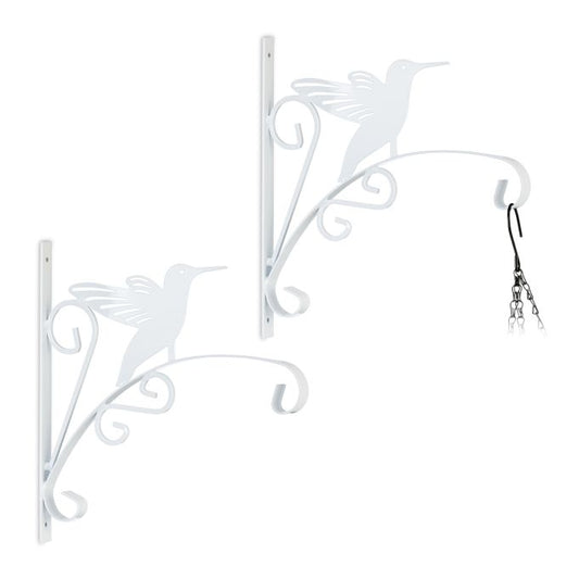 Set of 2 Hanging Basket Brackets Bird