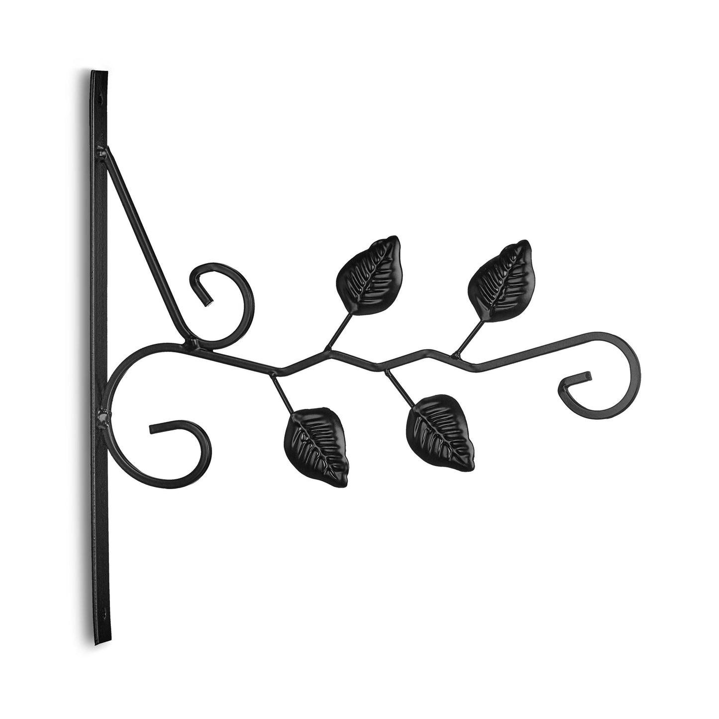 Set of 2 Hanging Basket Brackets Leaves