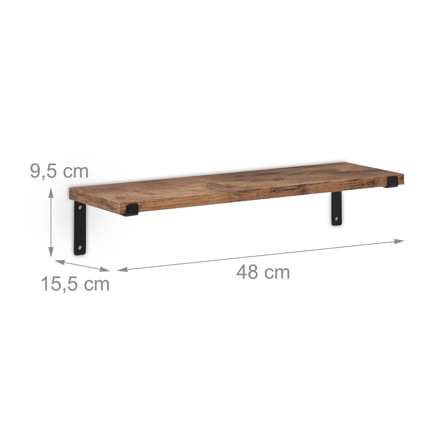 Set of 2 Industrial Wall Racks