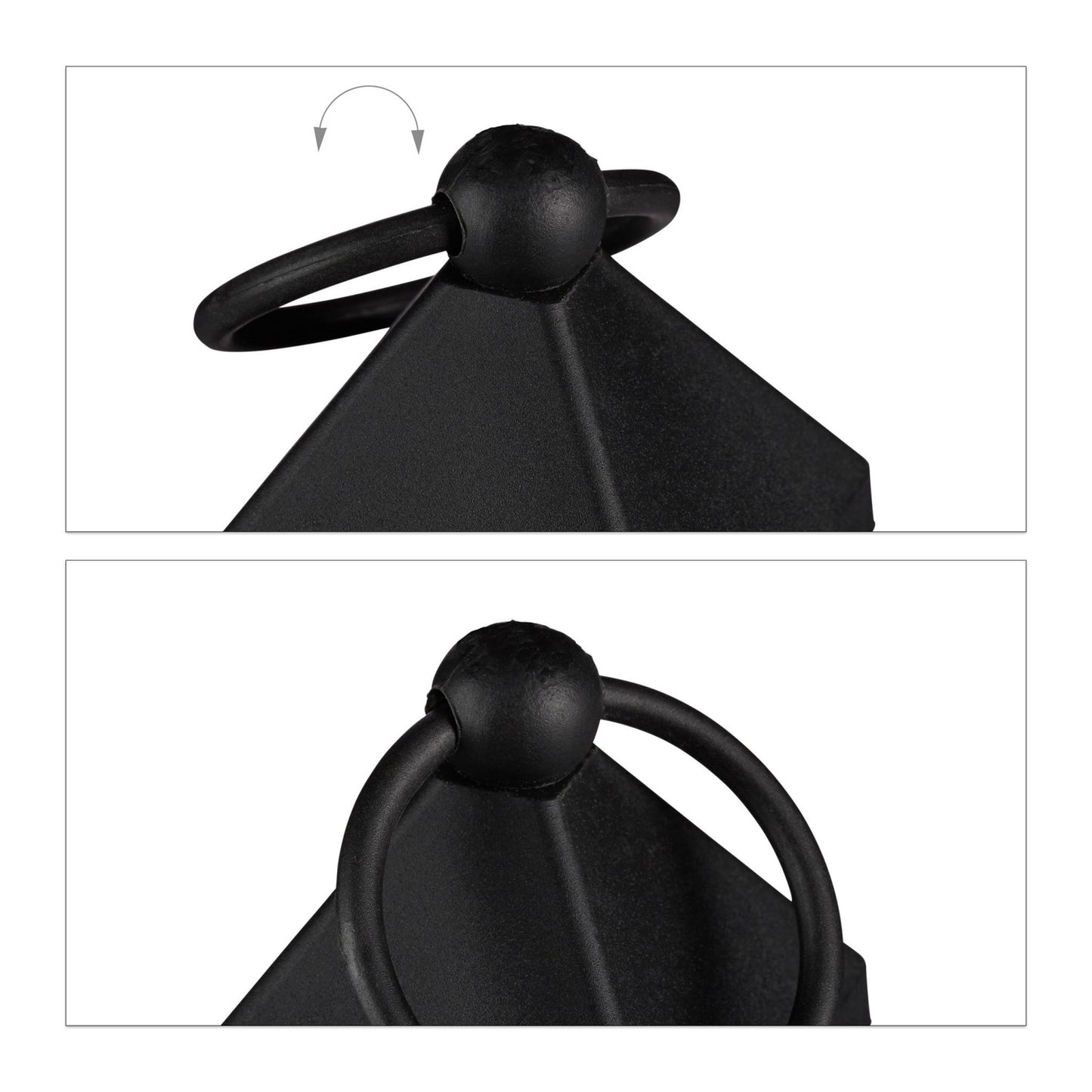 Set of 2 LED Lanterns – Plastic and Glass