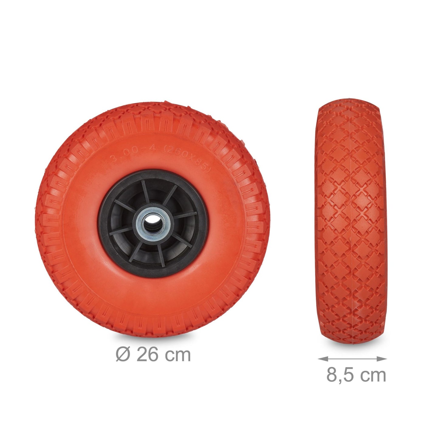 Set of 2 PU Hand Truck Tires 3.00-4