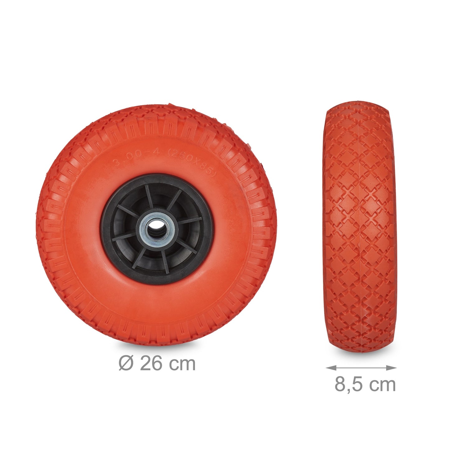 Set of 2 PU Hand Truck Tires 3.00-4