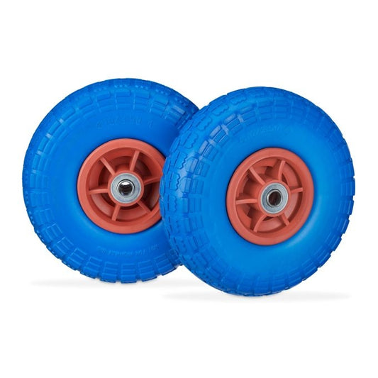 Set of 2 PU wheelbarrow tires 4.1/3.5-4