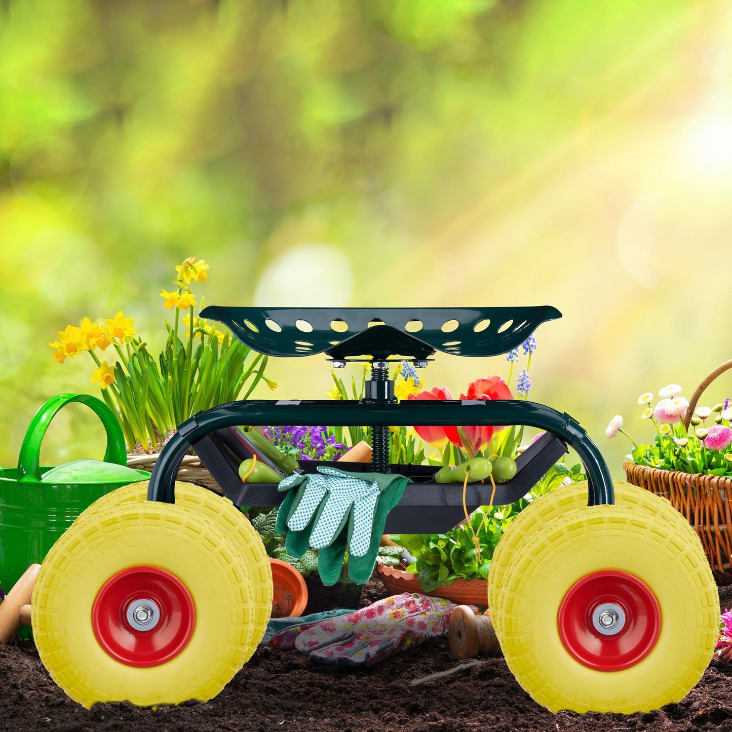 Set of 2 PU Wheelbarrow Tyres