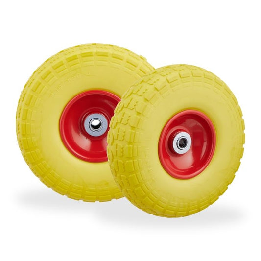 Set of 2 PU Wheelbarrow Tyres