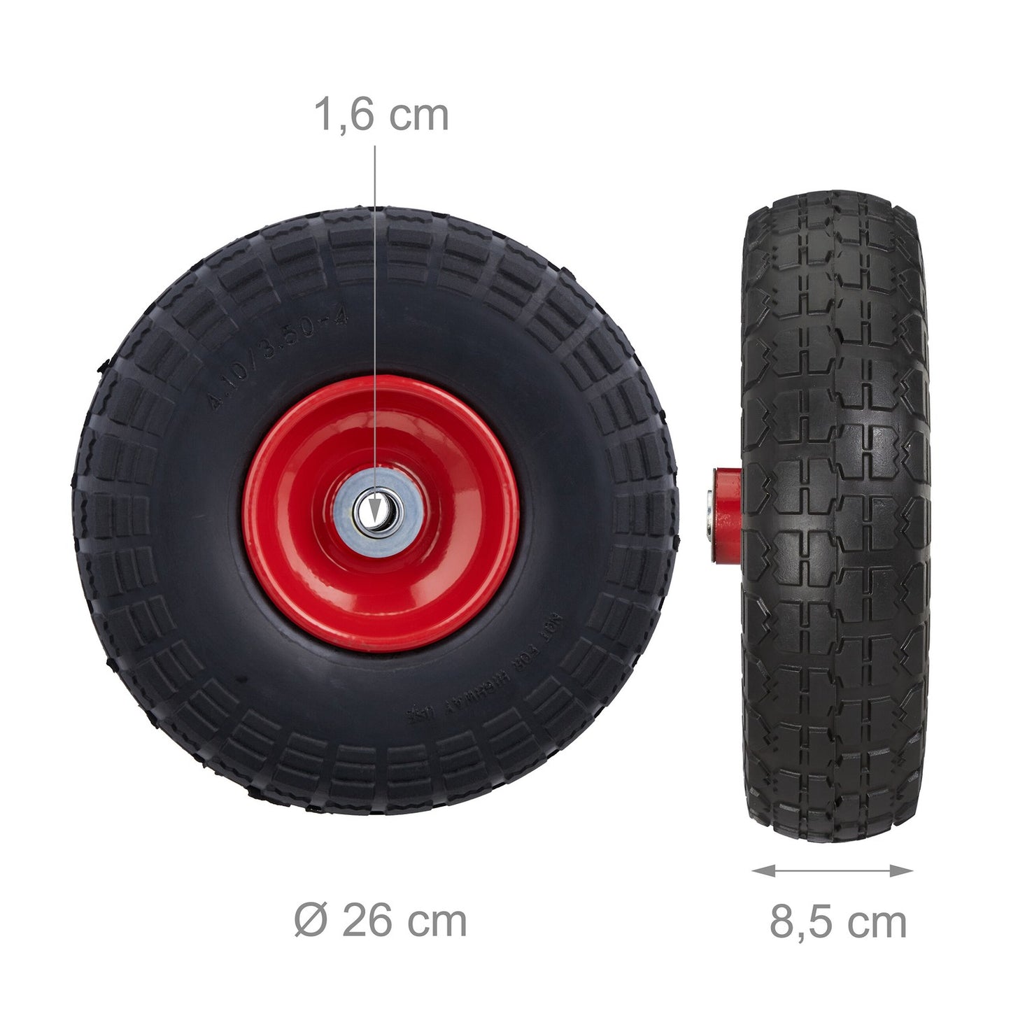 Set of 2 PU wheelbarrow tires