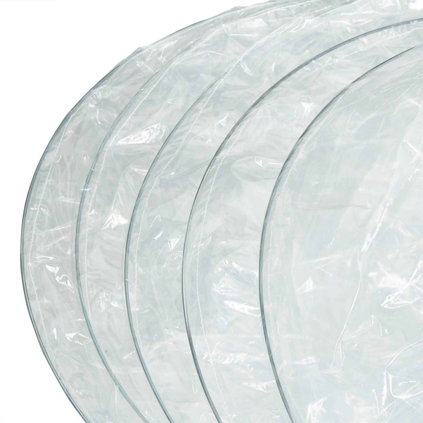 Set of 2 PVC Grow Tunnels 3.7 m