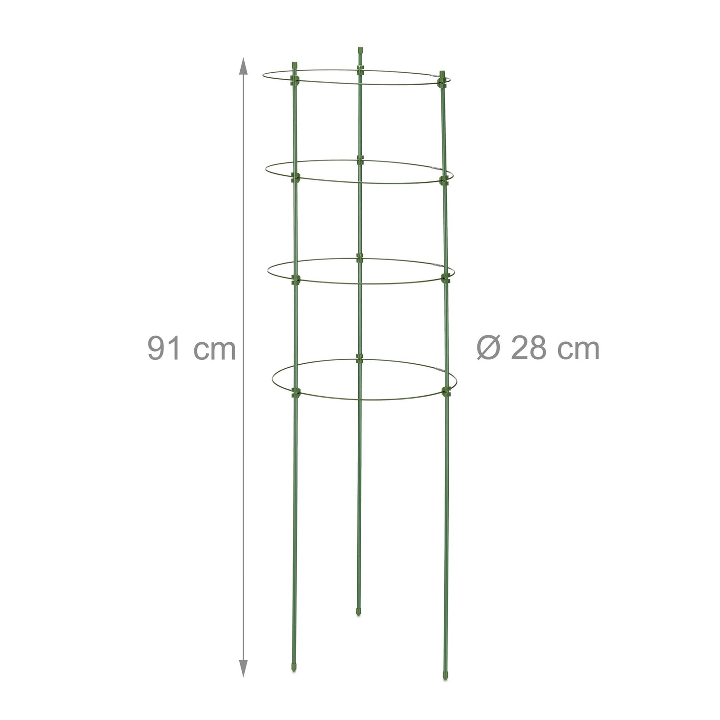 Set of 2 Round Green Trellis, 91 cm