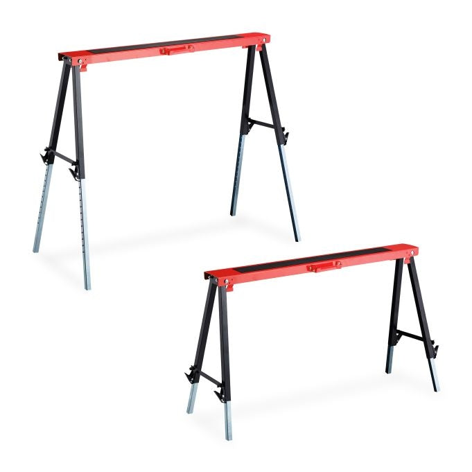 Set of 2 Sawhorses with 12 Heights