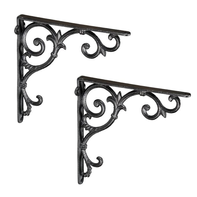 Set of 2 Shelf Brackets in Vintage Look