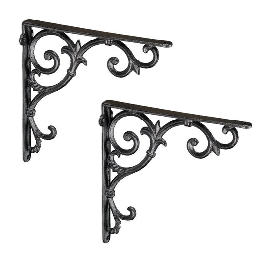 Set of 2 Shelf Brackets in Vintage Look