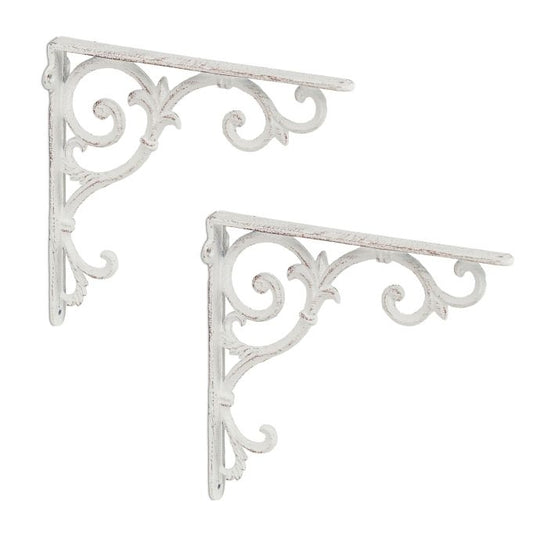 Set of 2 Shelf Brackets in Vintage Look