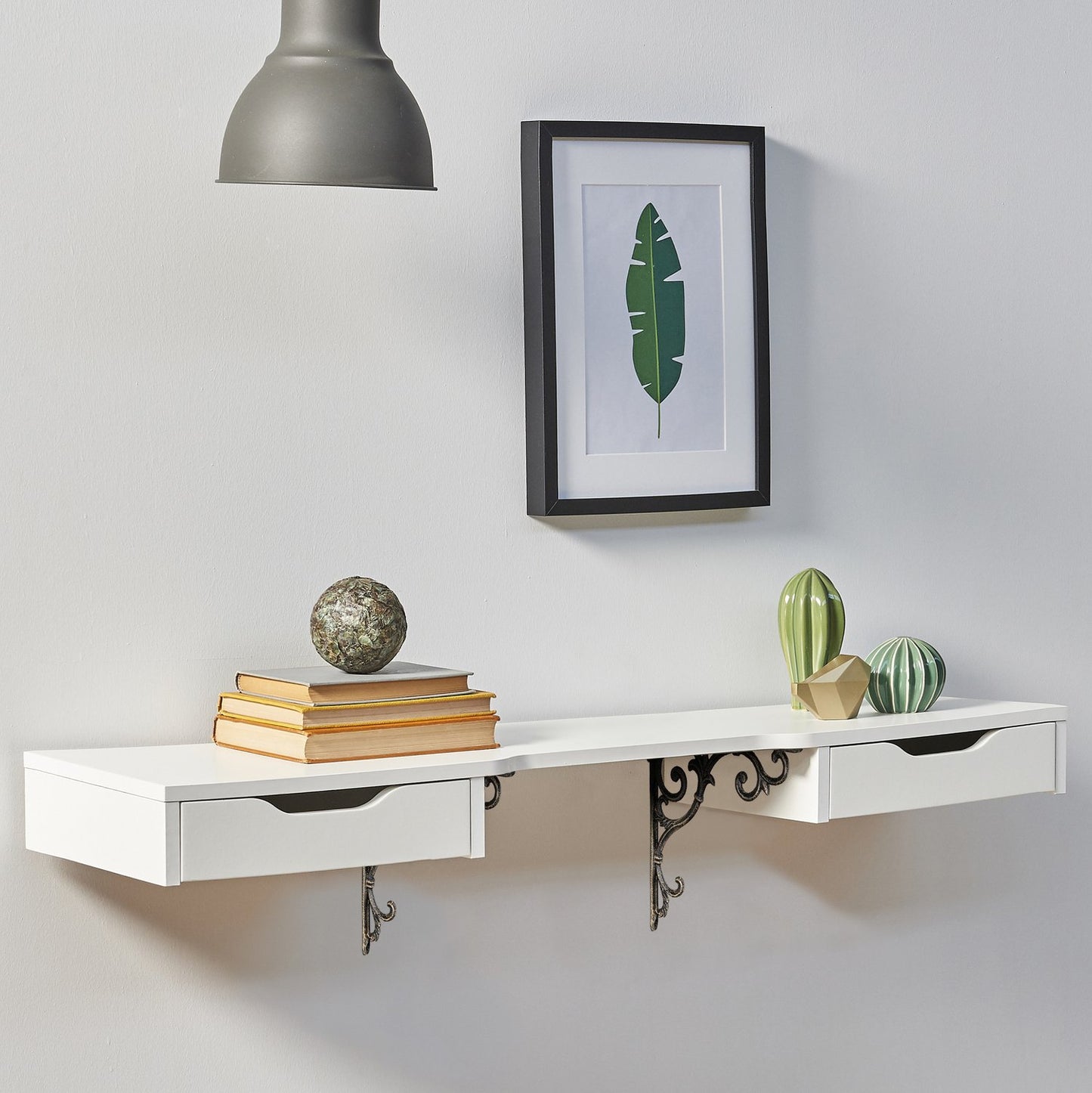 Set of 2 Shelf Brackets in Vintage Look