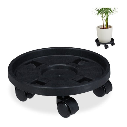 Set of 2 Small Plastic Plant Rollers