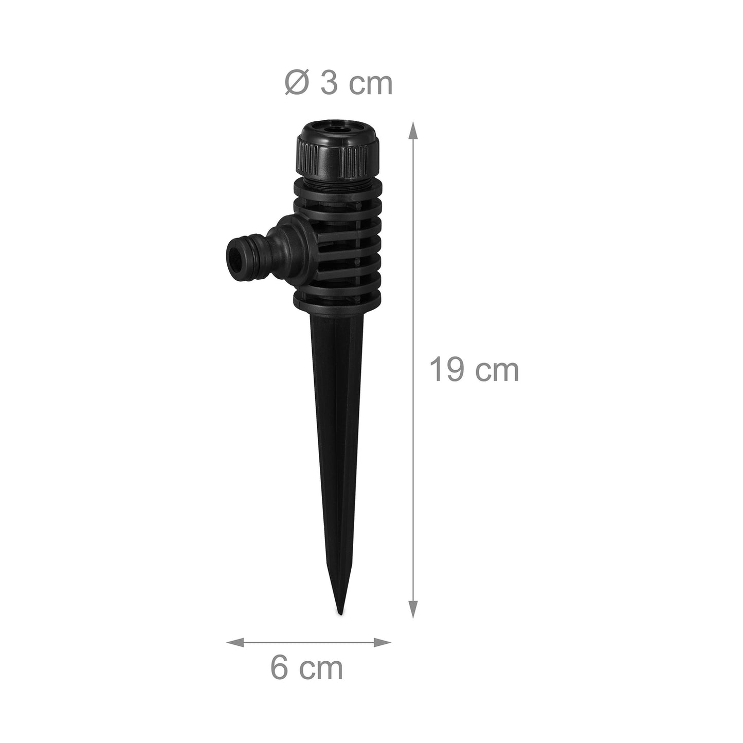 Set of 2 Spike Sprinklers in Black