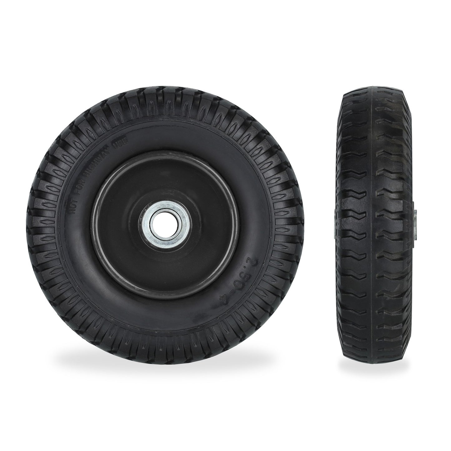 Set of 2 Wheelbarrow Wheels 2.50-4