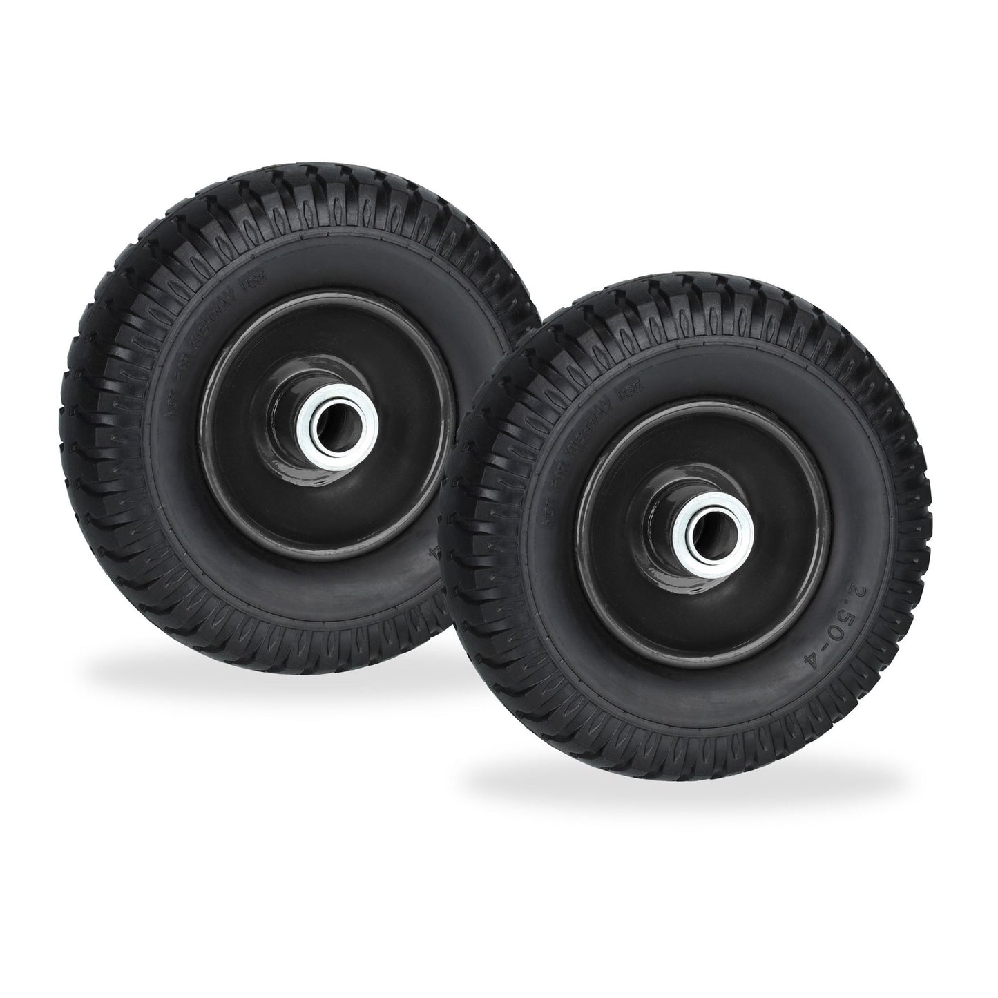 Set of 2 Wheelbarrow Wheels 2.50-4